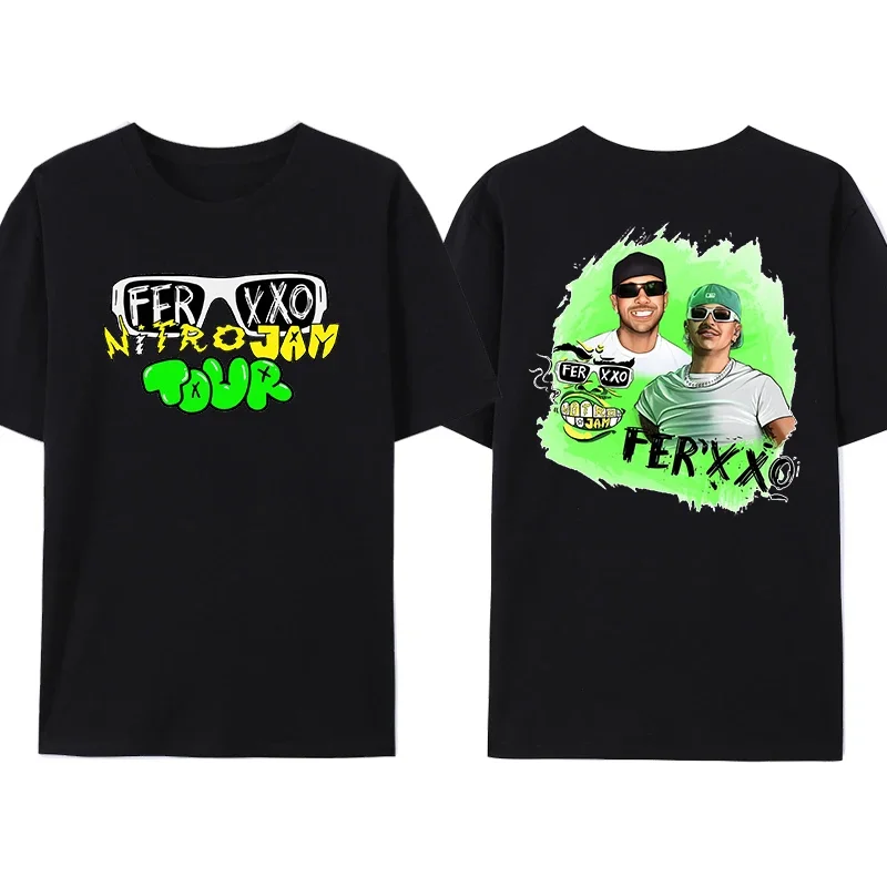 

Футболка Feid Ferxxo Rapper Underground Feid Merch, хипстерские свободные топы с принтом для мужчин и женщин, летняя Удобная крутая рубашка с коротким рукавом