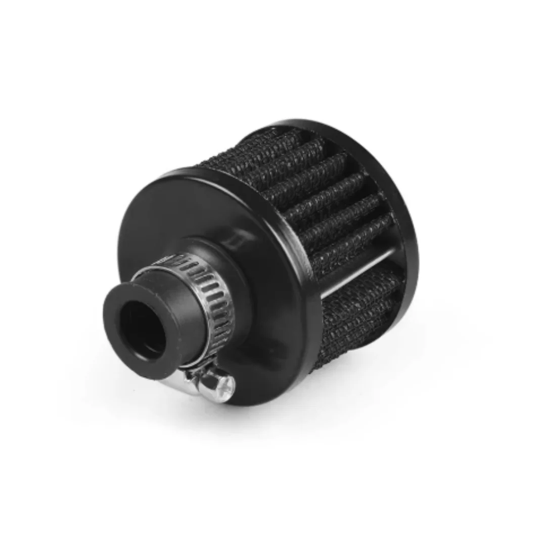 1pc 12mm 범용 고유량 에어 필터 자동차 오토바이 냉기 흡입 크랭크케이스 브리더 레이싱 퍼포먼스 필터 자동차용
