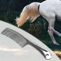Horse Grooming Comb Removing Tangles and Knots Metal Pulling Comb Curry Comb for 2
