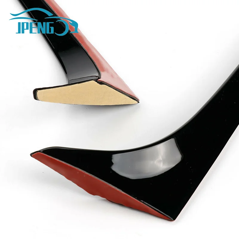 Rear Window Spoiler Fit For VW GOLF 7 MK7 GT 2014 2015 Black Rear Window Side Spoiler Wing Trim 2Pcs