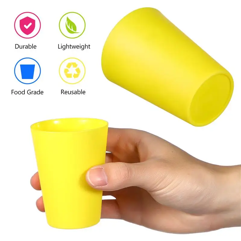 Plastic Cups 24 pcs for Coffee Juice Beverage Water