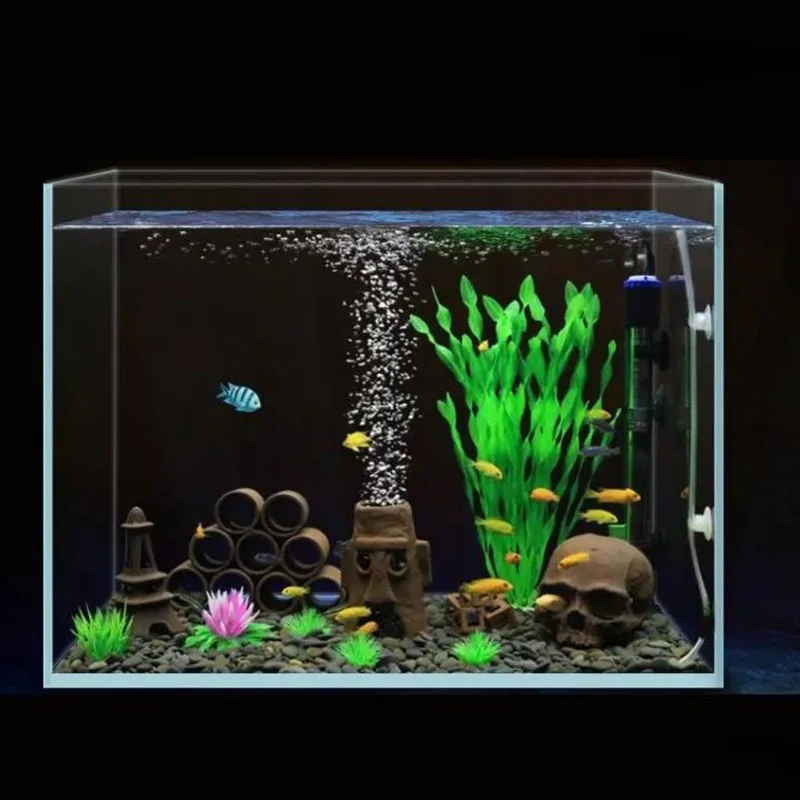 Große Keramik Aquarium Dekoration Fisch Garnelen Schutz Haus Keramik Skorpion Haus Kanister Simulation Stein Aquarium Dekor – Detail 15