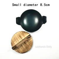 Doll House Mini Tin Pan, Pancake Pan,Pan Lid, Steaming Plate Model for Doll House Kitchen Furniture Decoration Accessories 2