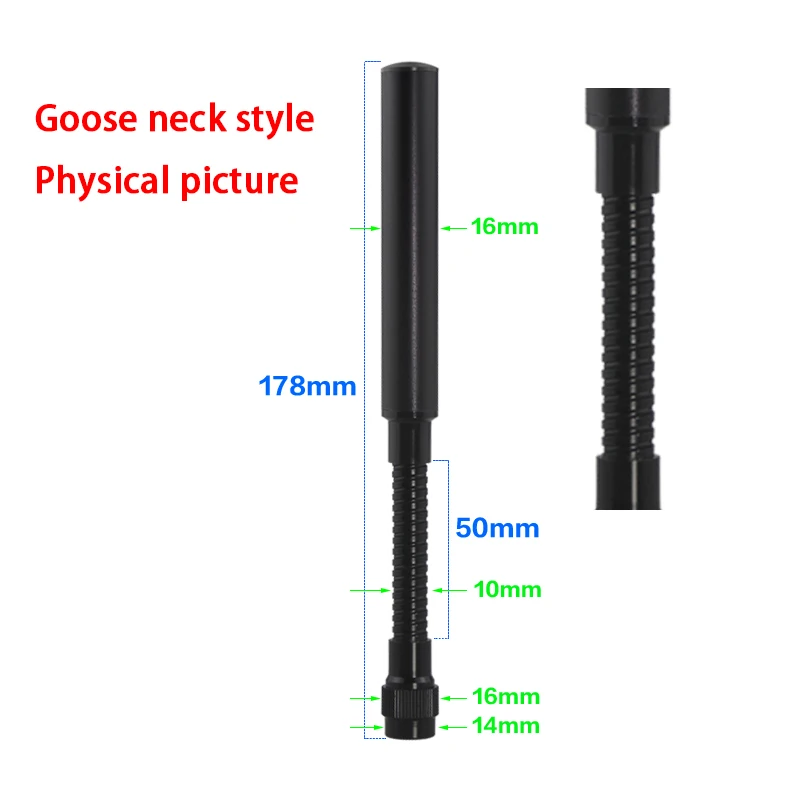 2.4G 5.8G 600-6000MHz 스프링 구즈넥 안테나 감지기 무인 항공기 휴대용 간섭 장치 안테나