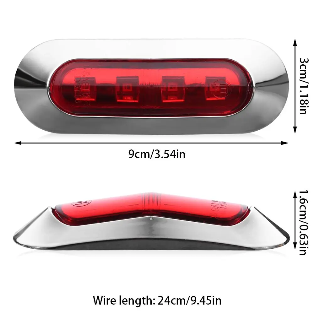 폰툰 코트시어스 콕핏 DC 12V-24V 레드 그린 해양 보트 조명 보트 네비게이션 조명 데크 장식 LED 실내등