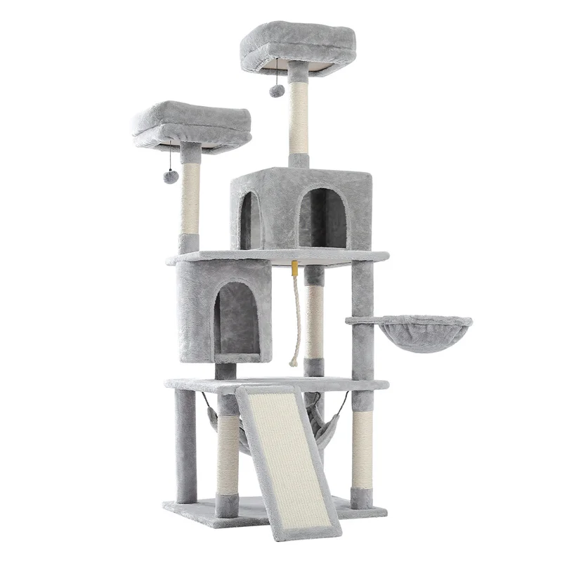 Consegna Domestica Multi-Livello Cat Tree Tower Climb Furniture Tiragraffi Per Casa Al Coperto Pet Supplies Kitten Toy Cozy Condo