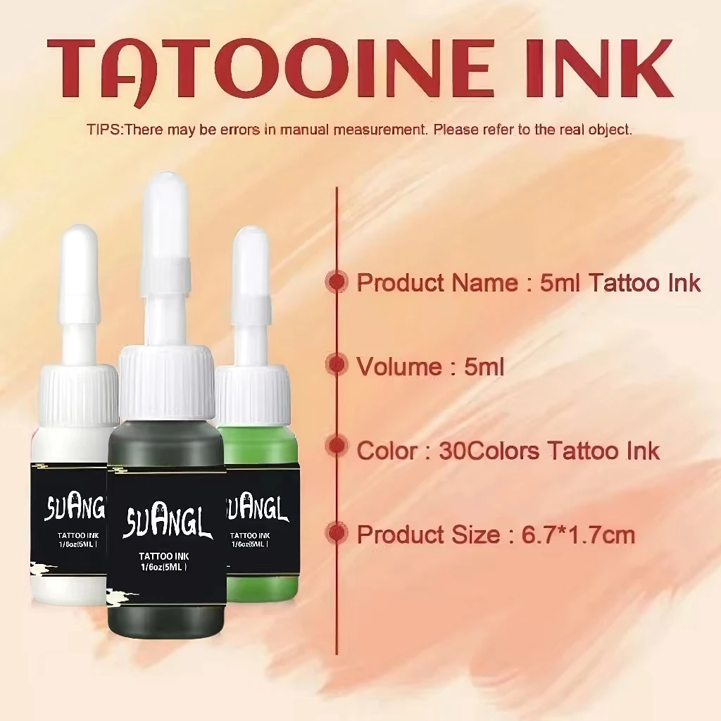 Professional Tattoo Ink Set Vitality Long-lasting Tattoo Ink Colors Human Body Art