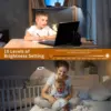 USB LED Reading Lights Flexible Gooseneck Dimmable Table Lamp Clip On Indoor Bedroom Eye Protection Desk Light Book Clamp Lamp 6