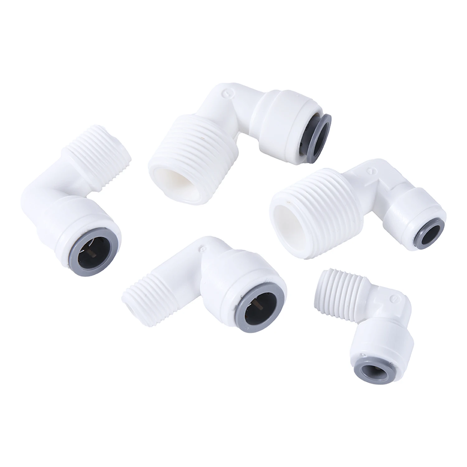 10Pcs Elbow RO Water Fitting 90 Degree Male Female Thread 1/4 3/8 POM Hose Aquarium Quick Fitting Filter Reverse Osmosis Parts