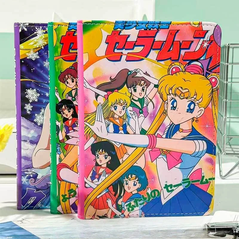 Sailor Moons Notizbuch - Premium PU-Leder-Einband Lebendig Farbige Innenseiten Ästhetisches Handjournal für Studenten & Anime-Fans