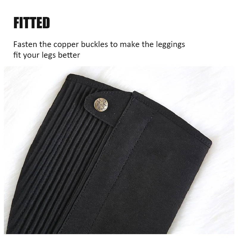 Faux Leather Riding Gaiters 3