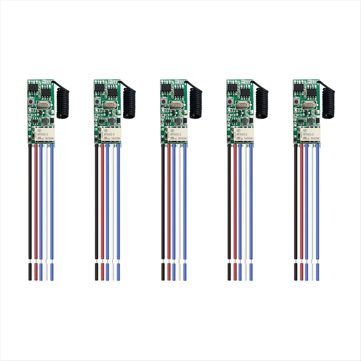 A23G 5pcs 범용 무선 원격 제어 스위치 1 채널 릴레이 수신기 LED 조명 컨트롤러 DIY 키트 DC 9V 12V 24V 433.92MHz