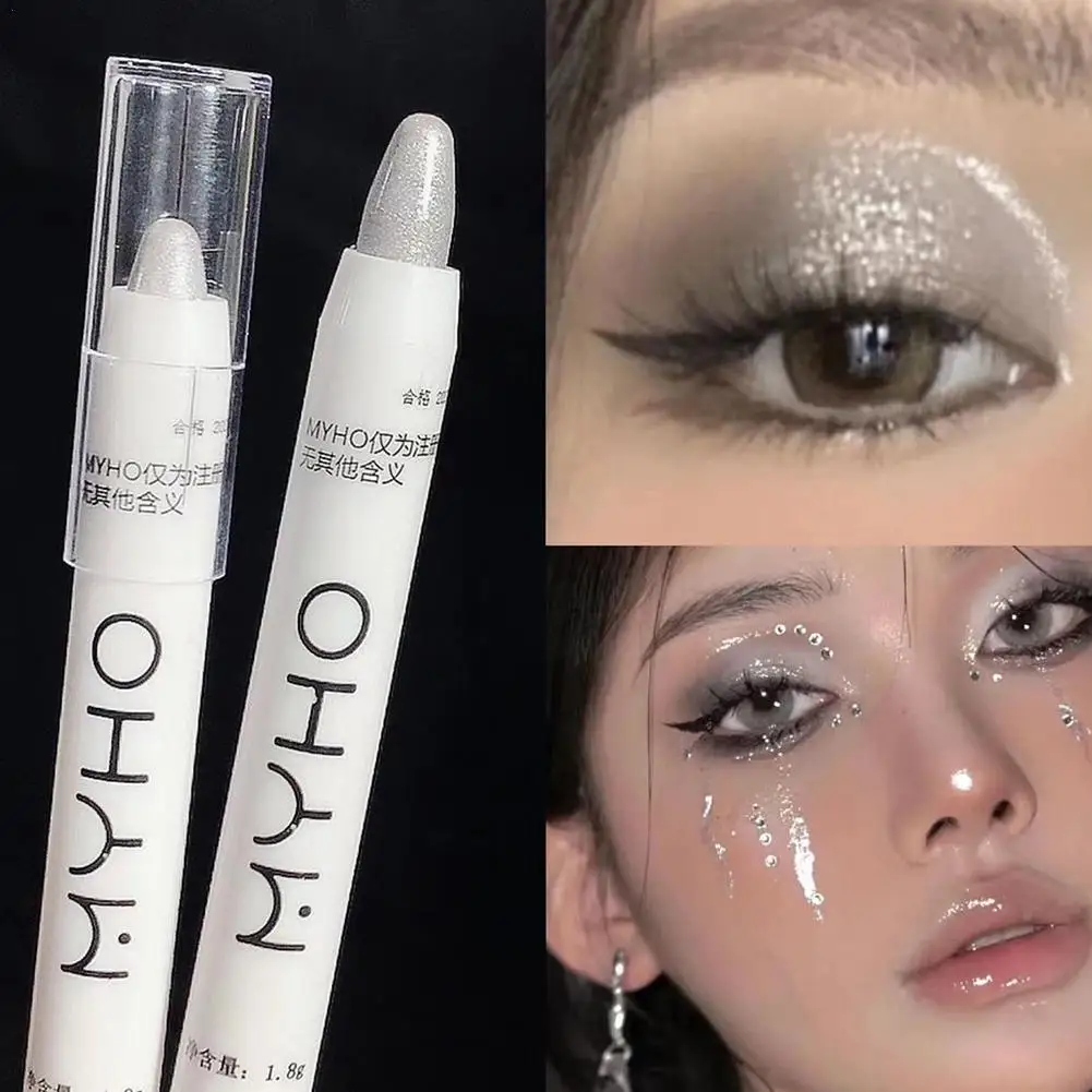 Lazy Sleeping Silkworm High Light Pen Matte Pearlescent Silver Eye Shadow Stick Pearlescent Lasting White Powder Gold Eyeliner
