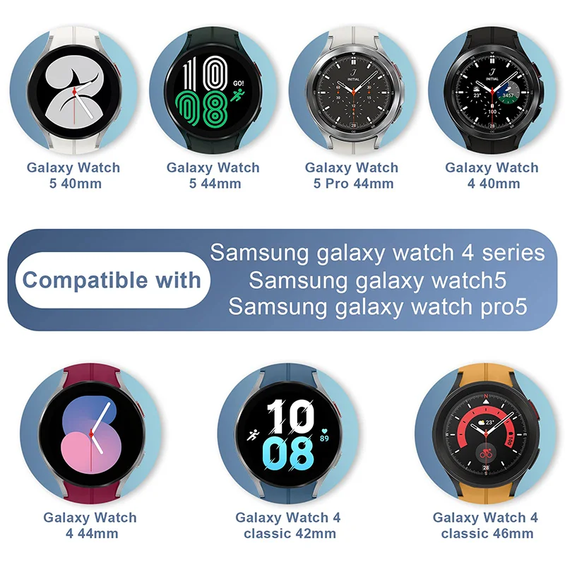 Correa de 20mm para Samsung Galaxy watch 4/5/6, 44mm, 40mm, 46mm