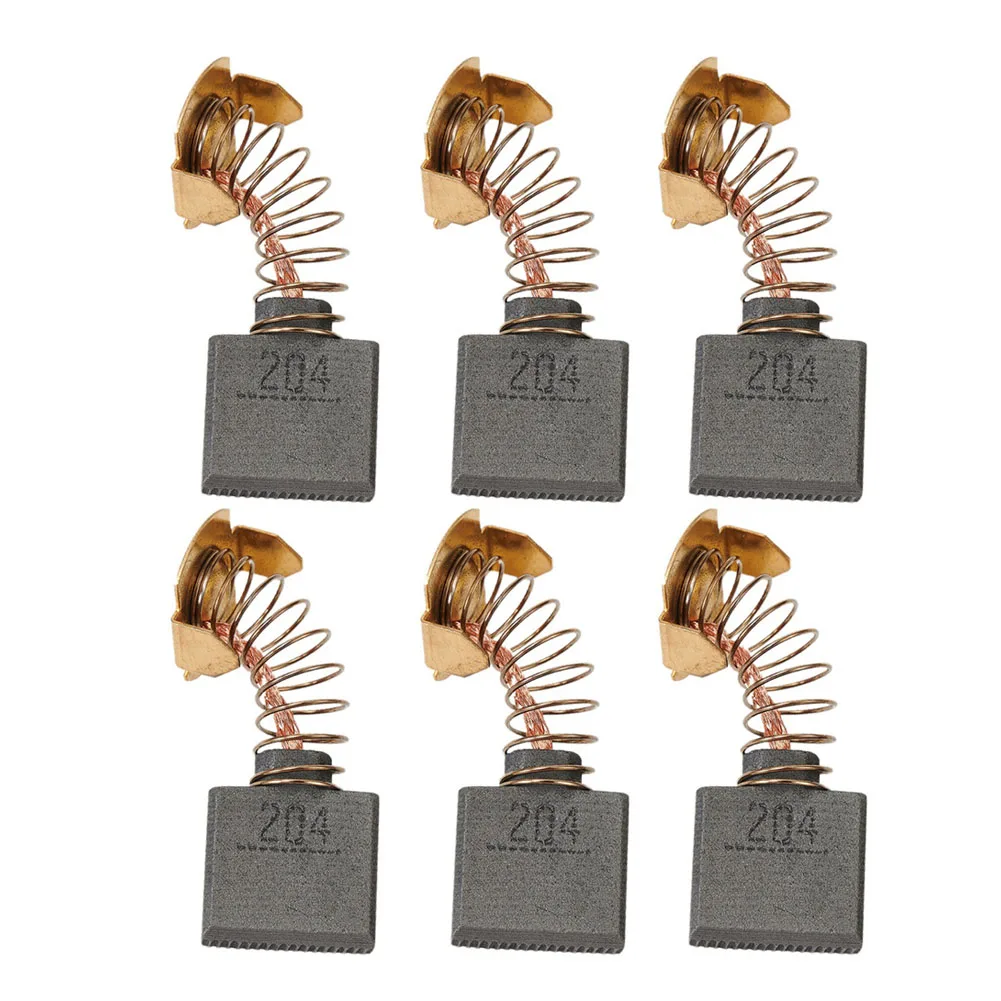 

6Pcs Carbon Brushes 18*16*7mm Spare Parts GA9050 GA9067 9069 CB204 CB-204 Angle Grinders Power Tool Motor Accessories