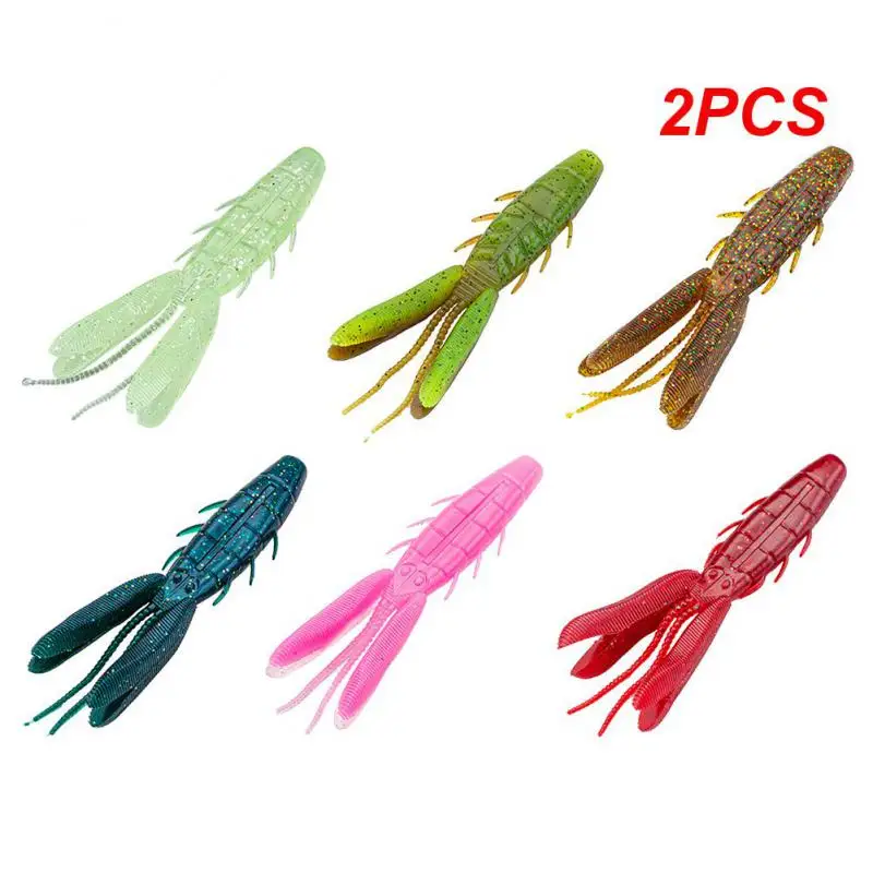 

Мягкая приманка 2 шт., имитация двойного зажима, имитация искусственной жесткой приманки, высокоэластичная искусственная приманка для басов