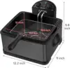 1700-Watt Stainless-Steel Triple Basket Electric Deep Fryer with Timer Free Extra Odor Filter, 4L/17-Cup, Black 2