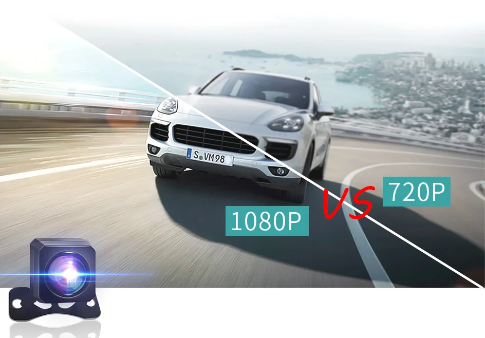 E-ACE 1080P Rückfahrbild HD 2,5 mm 4-Pin HD Nachtsicht wasserdichte und stoßfeste Nachtsichtkamera mit 6 m/10 m/15 m Kabel – Detail 3