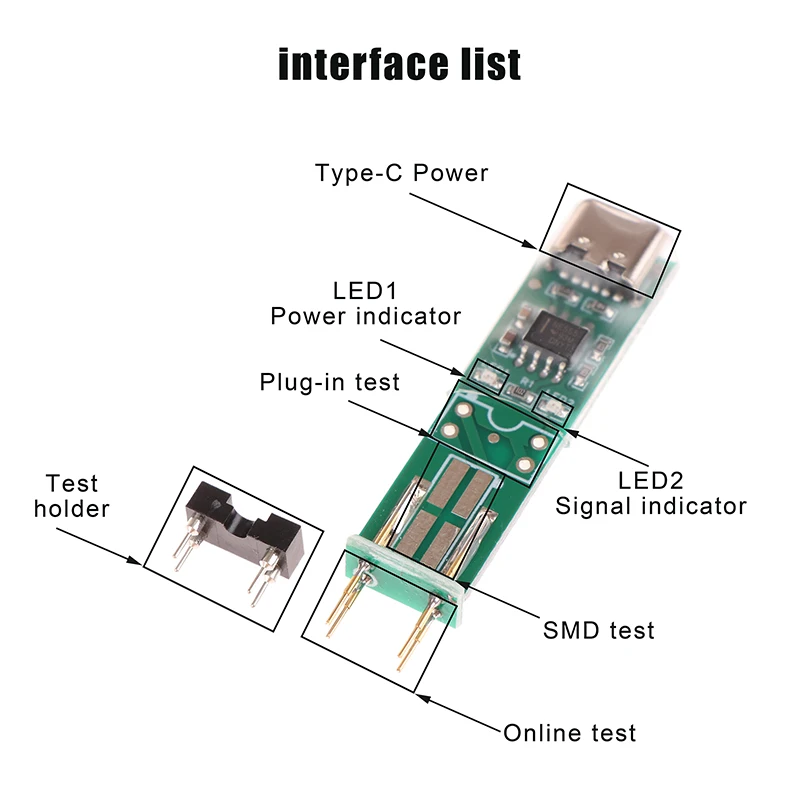 V5.0 Optocoupler Test Instrument Online Detection Tools Electronic Repair 4 Pin Optocoupler Test PCB Repair