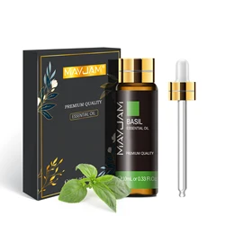 Lavender Eucalyptus Pure Essential Oil Blend - 10ML Aromatic Essence with Rose, Lemon, Jasmine, Vanilla, Mint, Sandalwood, Bergamot, and Tea Tree - 10ml (Basil)