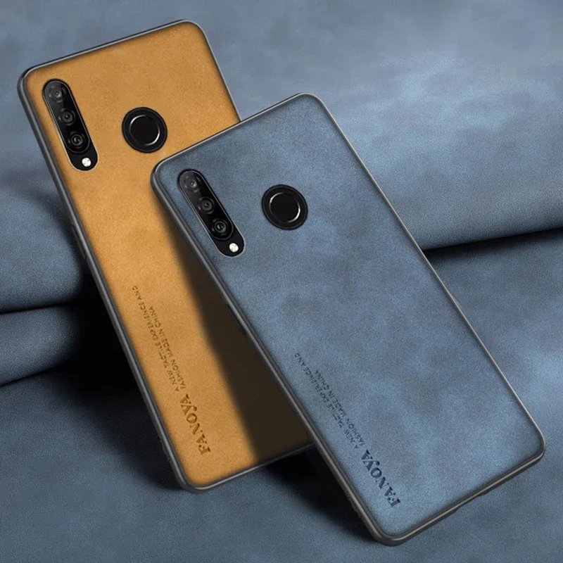 Luxury PU Leather Matte Silicone Phone Case - Premium Back Cover