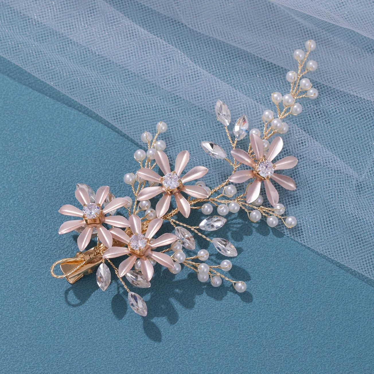 Perlen-Haarspangen Im Set – 2 Stück, Elegant & Vielseitig Für Hochzeit, Party & Alltag