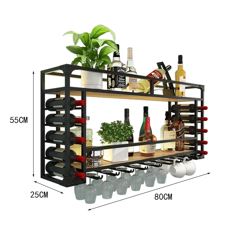 Wine Rack Wall Display Beer Storage Home Bar Cabinet Restaurant Commercial Bar Schrank Decoration