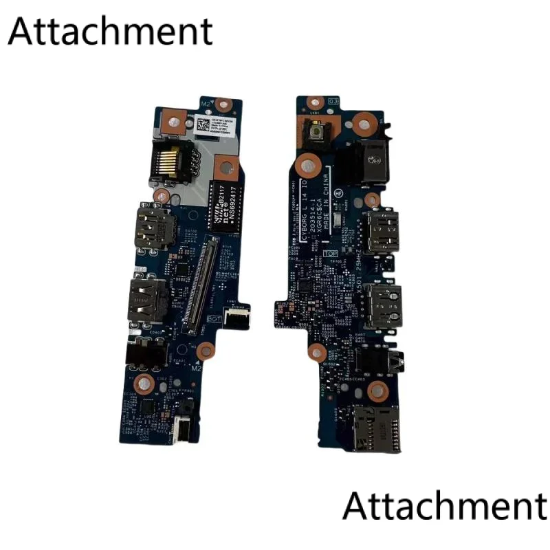 

Для Dell Latitude 3420 Правосторонняя плата ввода-вывода со слотом SD аудио USB плата RJ45 F78FC 0F78FC