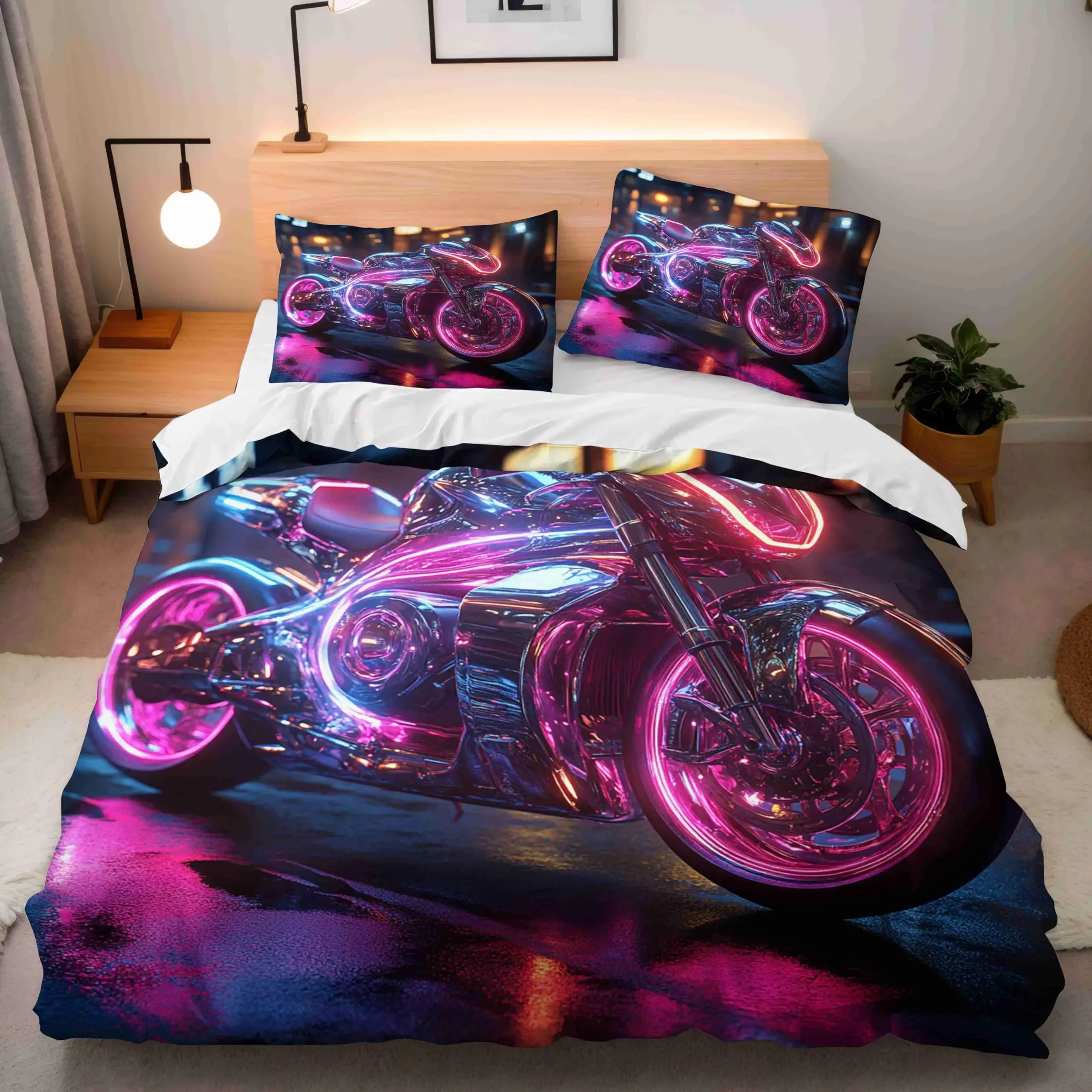 Science Fiction Bedding Duvet Cover Twin Size Starry  3D Printed Decor Bed Set Soft Microfiber Bedding set
