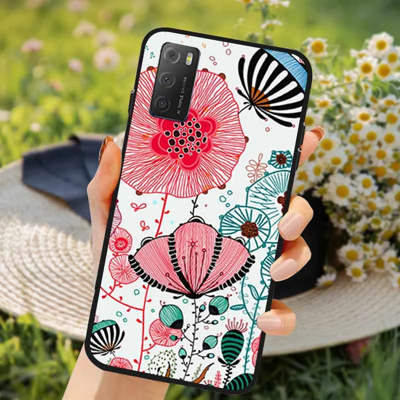 3D Soft TPU Floral Embossed Silicone Phone Case - Elegant Flower Design Back Cover