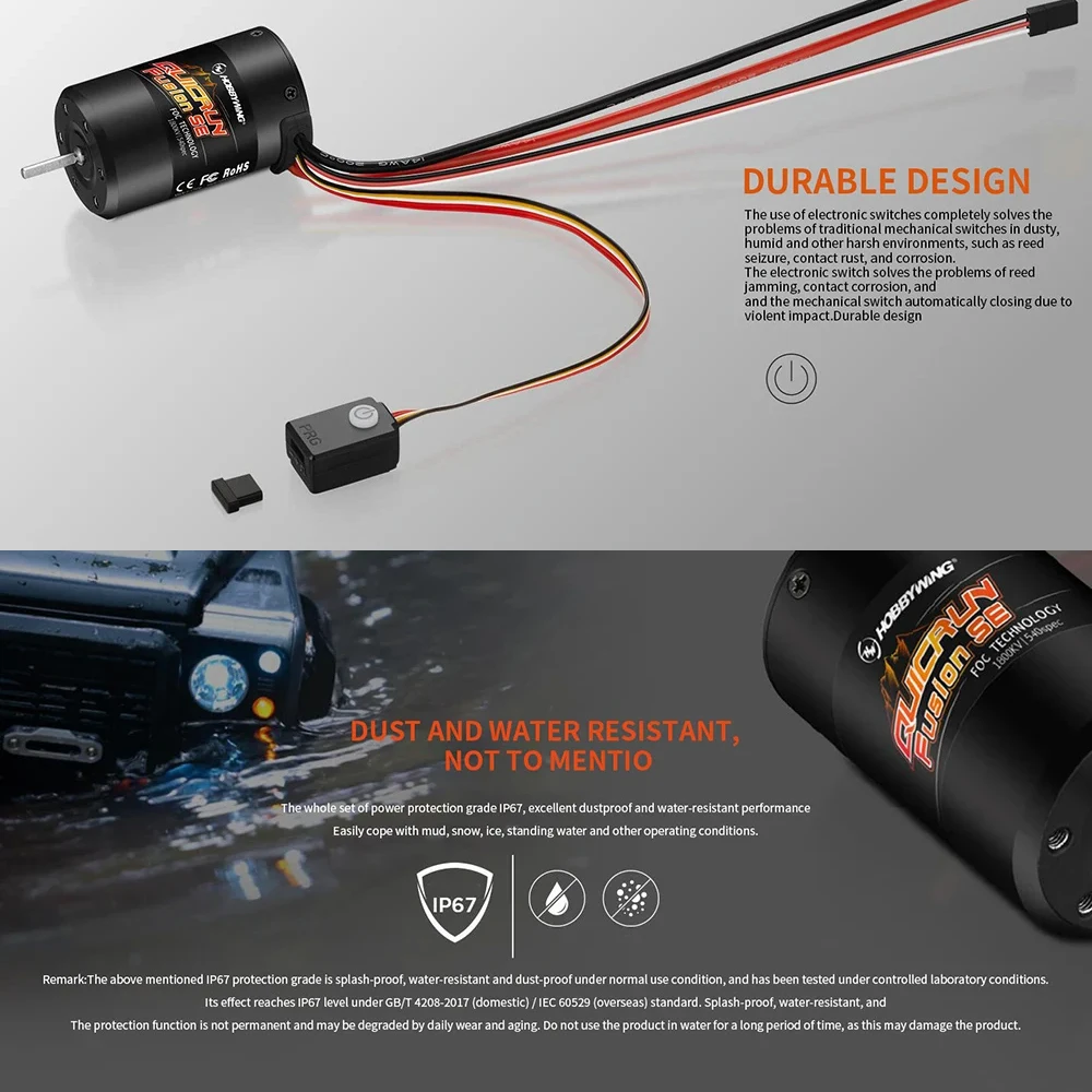 Hobbywing QuicRun Fusion SE Brushless Sensored Waterproof