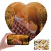Photo Custom Wooden Puzzle Personalized Jigsaw Round Heart Shape DIY Assemble Game Toys for Adults Kids Decoration With Box 3