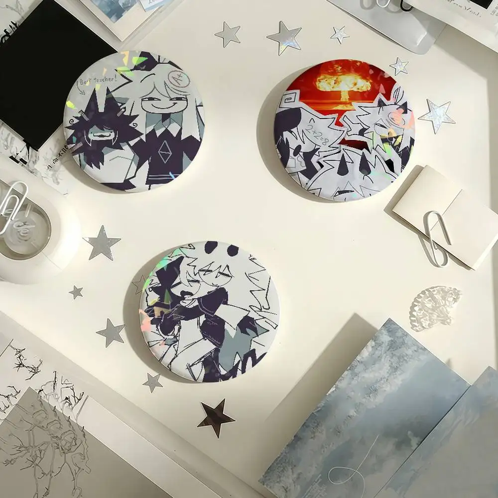 F-Fundamental Paper E-Education FPE Cartoon Laser Badge Pins Handmade ...