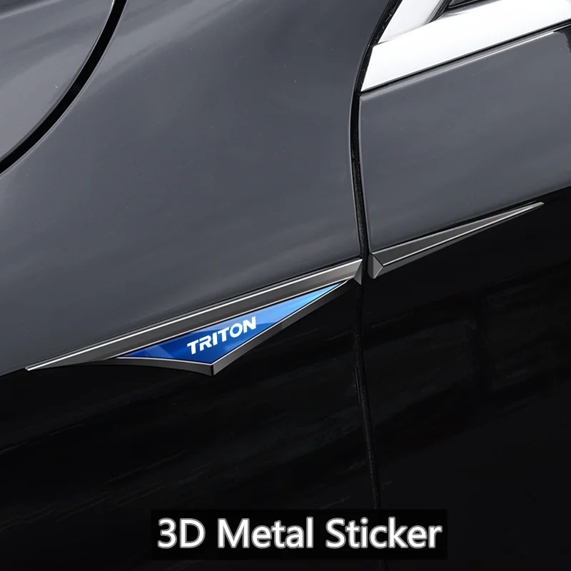 

30X3CM Car Body Protective Sticker Waterproof Decal Car Emblem Logo Fender Blade Decal Badge For Mitsubishi L200 Triton
