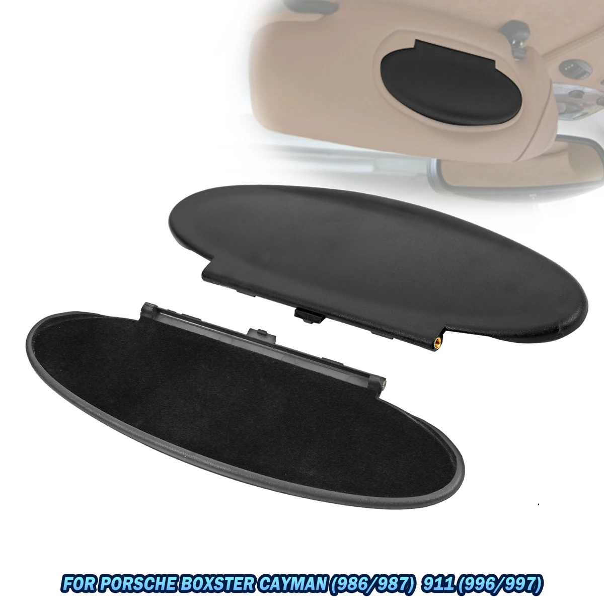Visor Mirror Covers For Porsche Boxster Cayman (986/987) 911 (996/997