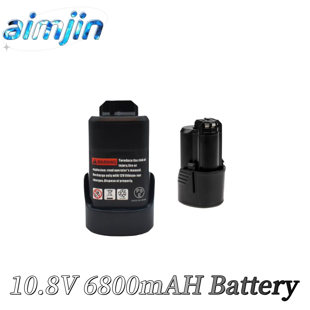 

6.8Ah 10.8V Li-ion Rechargeable Battery Pack Replace for BOSCH Cordless Electric Drill Screwdriver BAT411 BAT412 BAT