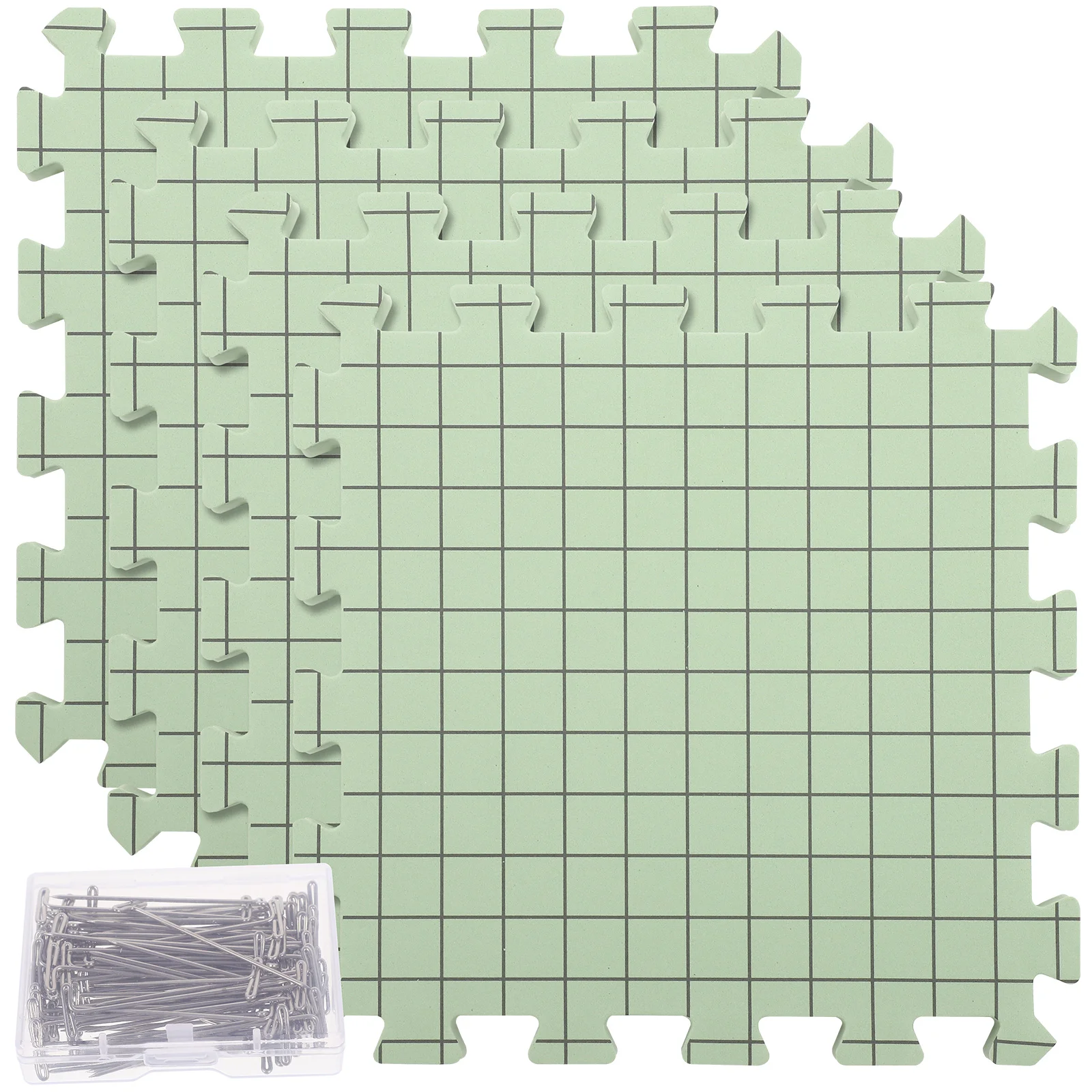 

1 Set Knitting Blocking Mats Crochet Blocking Boards Foam Crocheting Mats with Fixing Pin
