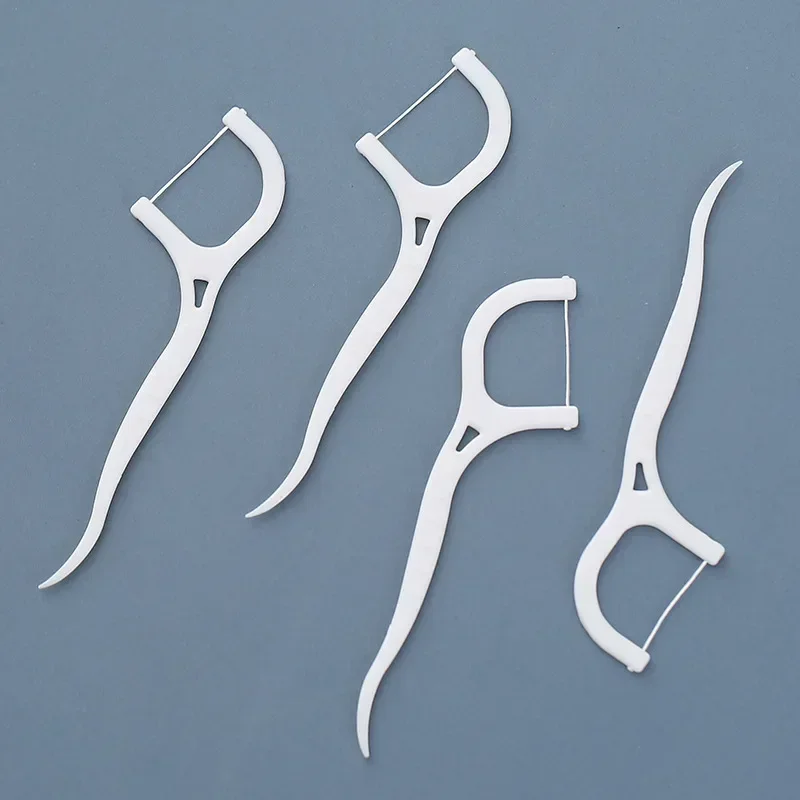 100pcs Dental Floss Flosser Picks Toothpicks Teeth Stick Tooth Cleaning Interdental Brush Dental Floss Pick Oral Hygiene Care