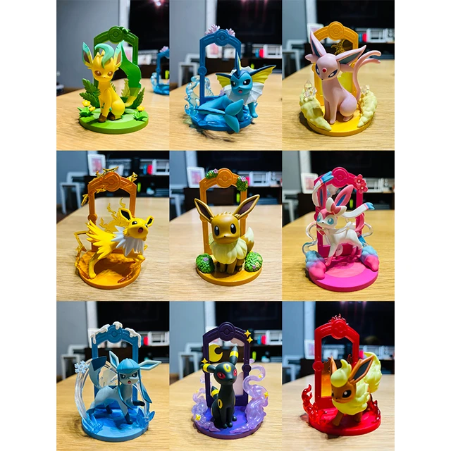 Pokemon Eevee Family Figure Toys Model Collection Eevee Action Toys for  Children Birthday Gifts