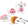 New 11PCS Coffee Tableware Set Simulated Children's Play House Outdoor Kitchen DIY Afternoon Tea Game Toys Educational Toys 6