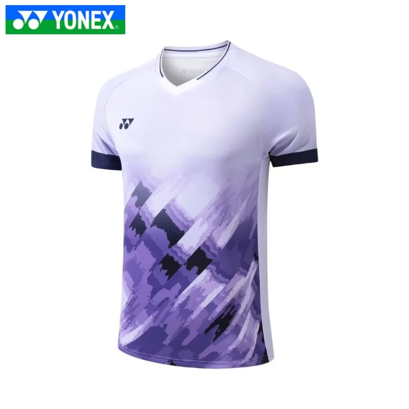 Yonex Men's Badminton Shorts and T-shirt Uniform Competition Training Suit Quick-drying Breathable Sweat-absorbent Short-sleeved