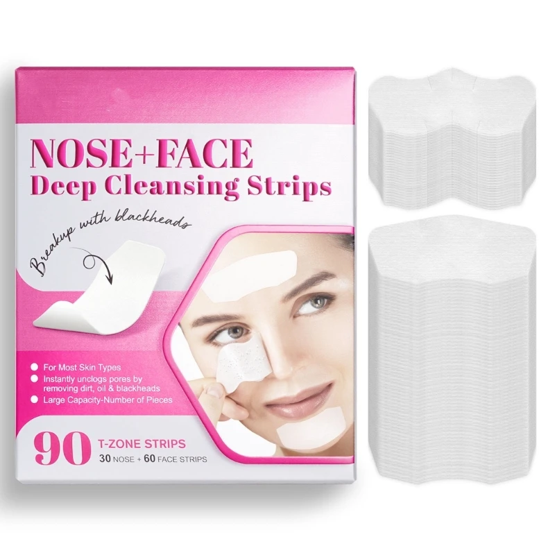 

Deep Cleansing Shrink Pore Blackhead Mask Sticker Cleaner Nose Deep Clean Strip 28ED