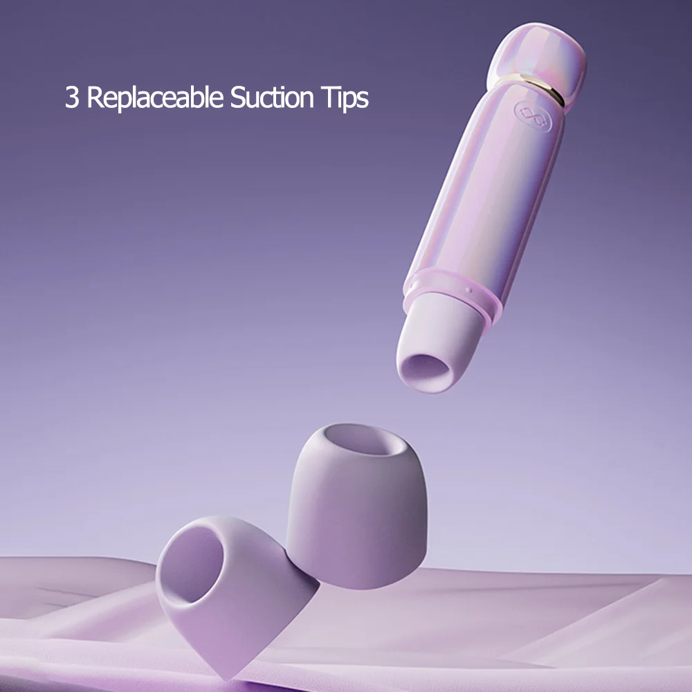ZALO LIA Clitoris Sucker with 3 Suction Tips for Women, Mini Clit Sucking Vibrator, Female Clitoral Stimulator, Adult Sex Toys