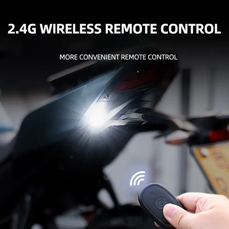 4 in1 Motorcycle Lamp Flash Led Wireless Control Waterproof Bike Scooter Anti-collision Indicator Warning LED Strobe Light USB motorcycle light