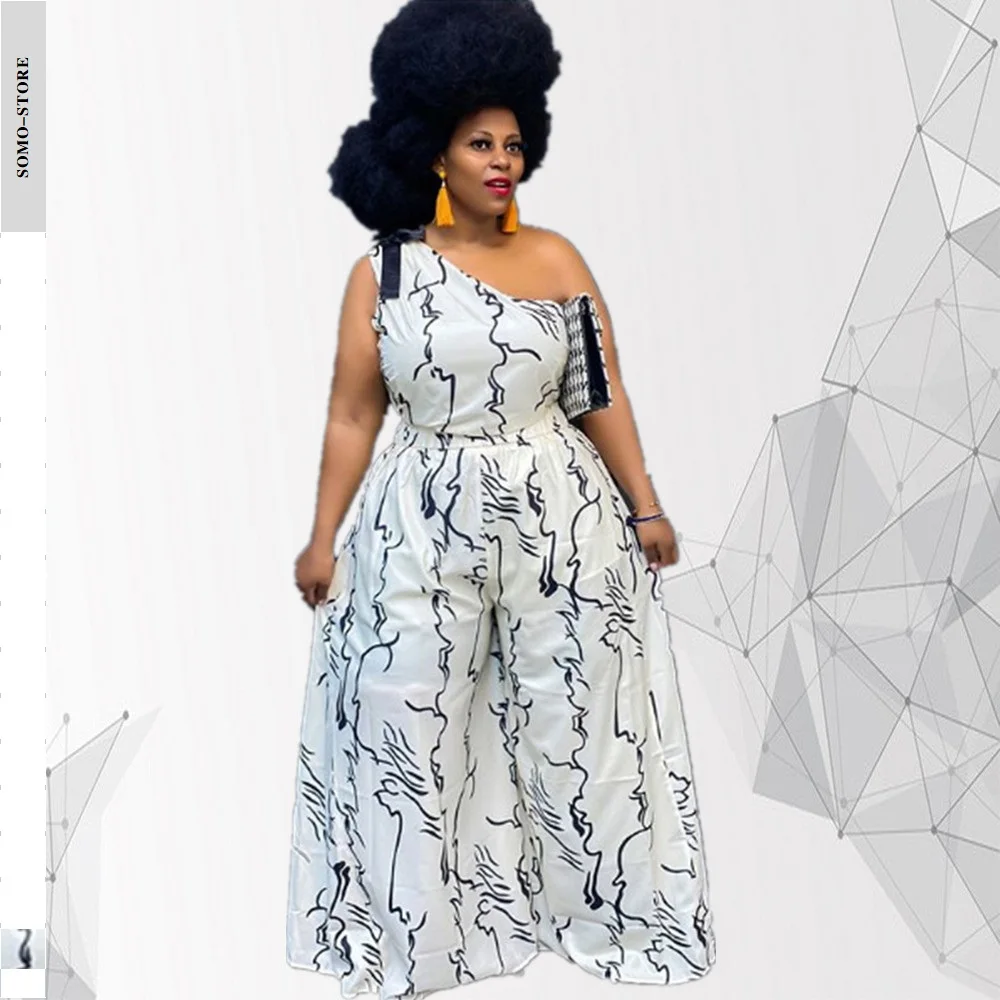 

Plus Size Women Clothing Two Piece Set 5xl Summer New Style with Crop Top Print Loose Elegant Pant Suits Wholesale Dropshipping