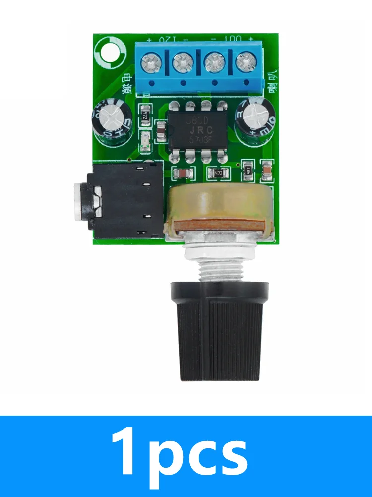 Scheda Amplificatore LM386 10W Mono | Modulo PCB 3-12V | Controllo Volume E Luce LED | Per Altoparlanti 0.5-10W
