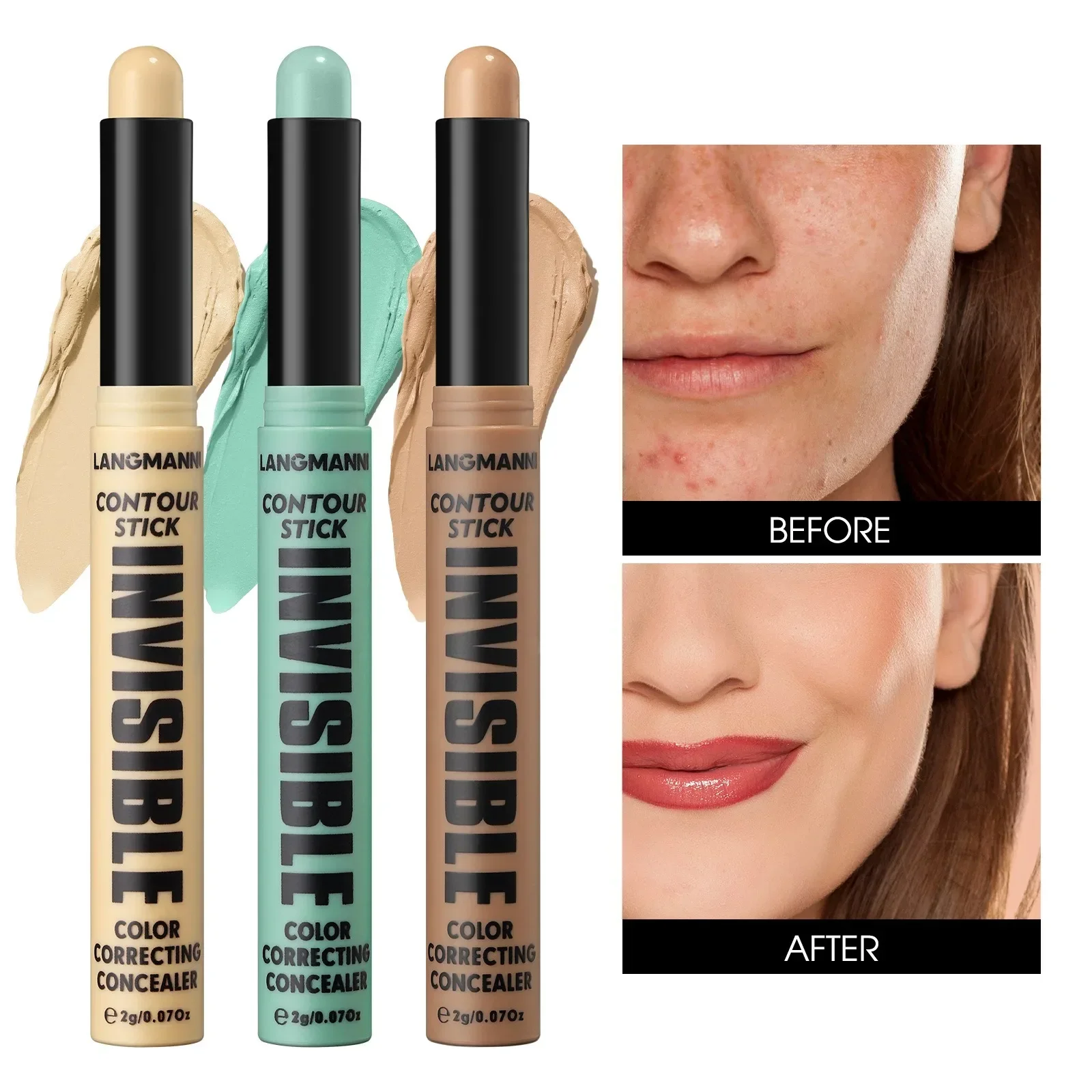 Nude Facial Foundation Concealer Stick Color Correcting Contour