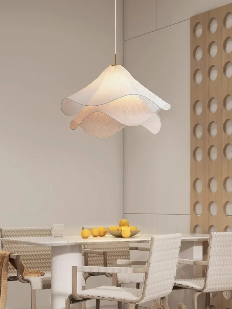 Pendant Lights Nordic Flowers Cloth For Dining Room Kitchen Chandelier Indoor Lighting Bedroom