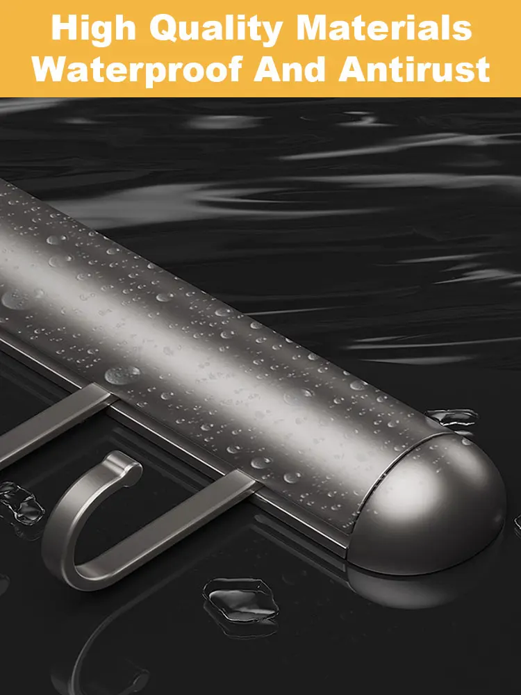 Description Picture 4 of item30-50cm Wall Mounted Kitchen Hook Rack Aluminum Cabinet Storage Kitchen Utensils Rack Spoon Shovel Movable Hook Hardware Access