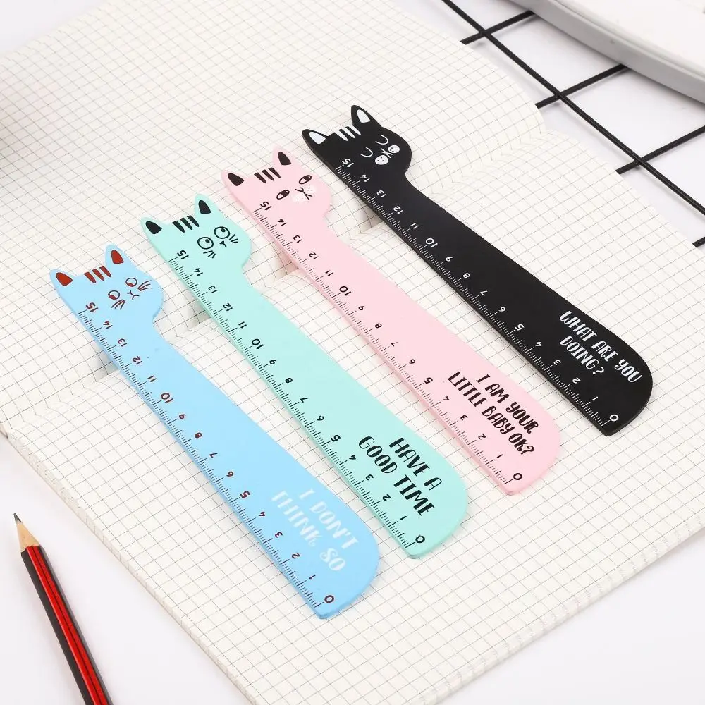 

Hammer Wrench Cute Wood Tools Ruler Creative Cartoon 15CM Straight Ruler Novetly Funny Student Straight Ruler Student